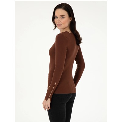 Браун Ex. Slim Fit Sweater