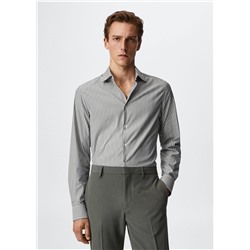 Camisa traje stretch rayas -  Hombre | MANGO OUTLET España