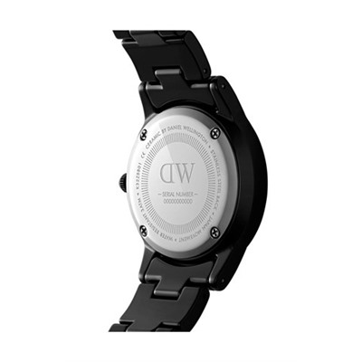 Reloj de cuarzo de acero Iconic Link - 32 mm - Negro
