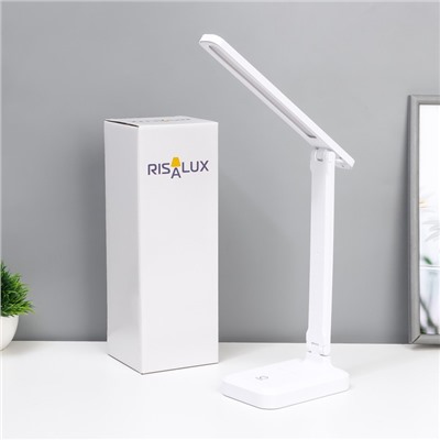 Настольная лампа сенсорная 16888/1 LED 5Вт 3000-6000К USB АКБ белый 29х55 см