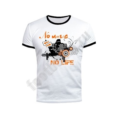 Футболка FREEdom "No music. No life" светится в УФ