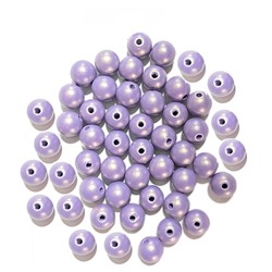 Бусины полуматовые жемчужные/ цв.сиреневый/ арт.JY-20/ 10мм/ уп.500г/ фас.1уп.