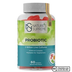 Nature's Supreme Gummies Пробиотик 60 Жевательная форма