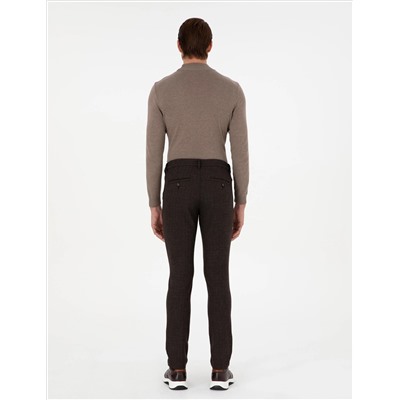 Brown Slim Fit Canvas Bloys