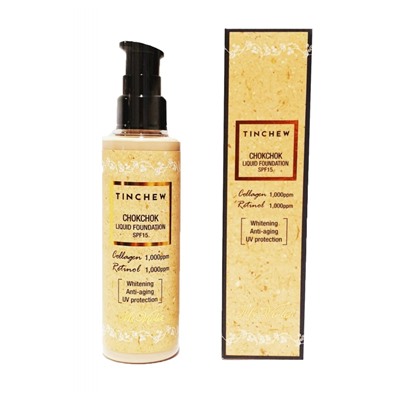 Tinchew Chokchok Liquid Collagen-Retinol Foundation (110g)