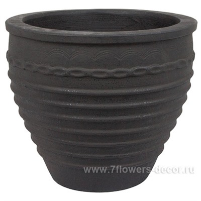 Кашпо терракота "Stone Round", D29хH25 см