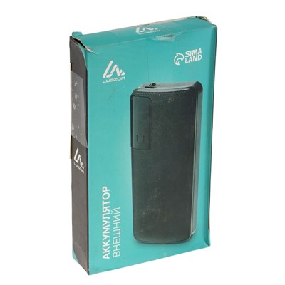 УЦЕНКА Внешний аккумулятор Luazon PB-04, 7500 мАч, 3 USB, 2 А, дисплей, фонарик, белый