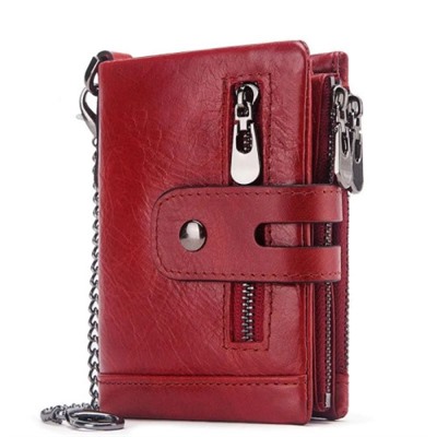 Мужской кожаный кошелек BP829 RED-M
