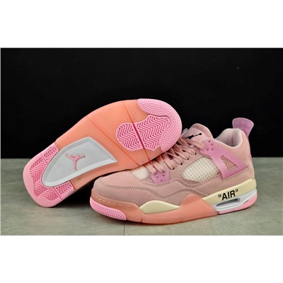OFF White x Niкe Air Jordan 4 Retro из натуральной замши
