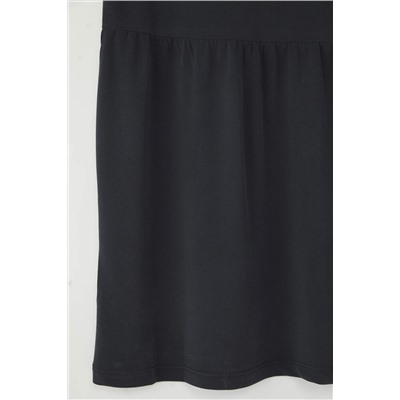 Anthracit Draped Комфортное модальное неожиданное вязание платье большого размера tbbss25ah00138