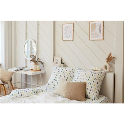 Постельное бельё «Этель» Евро Eucalyptus 200х217 см, 240х220 см, 70х70 см - 2 шт