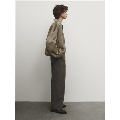 Chaqueta bomber satinada