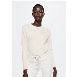 Camiseta algodón rayas -  Mujer | MANGO OUTLET España