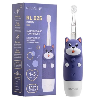 Электрическая зубная щетка Revyline RL 025 Baby Puppy Голубая