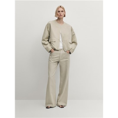 Pantalón fluído corte recto