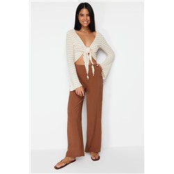 Cinnamon Straight/Straight Cut задний модальный модальный модальный содержимое ткацкие брюки Twoss24pl00051