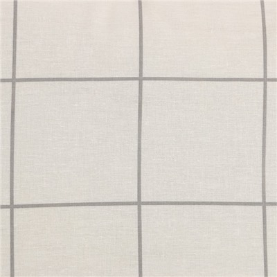 Постельное бельё Этель 1.5 сп «Клетка», бежевое, 143×215, 150×214, 50×70 см-2 штуки, бязь, 125 г/м²