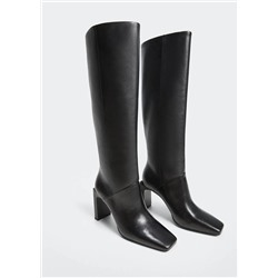 Bota alta tacón -  Mujer | MANGO OUTLET España