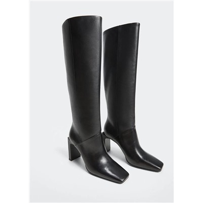 Bota alta tacón -  Mujer | MANGO OUTLET España