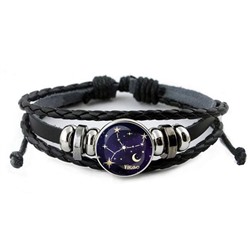 BSK-0317 Кожаный браслет Знаки Зодиака - Дева