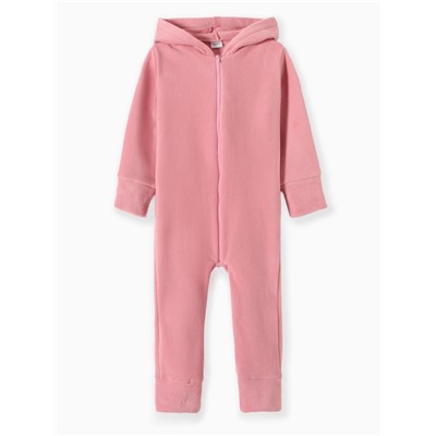 Комбинезон флисовый детский MINAKU: Fleece Soft, розовый, рост 104 см