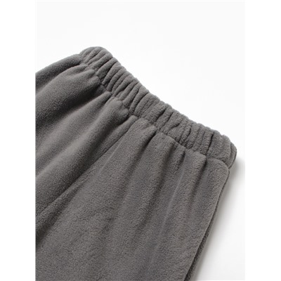Костюм флисовый (худи и брюки) детский MINAKU: Fleece Soft, цвет серый, рост 128 см