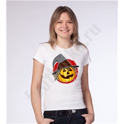 Футболка halloween "Тыква в шляпе"