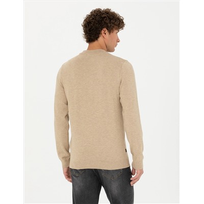 Стоун Melanj Slim Fit Half Fisherman воротник Основной вязаный свитер