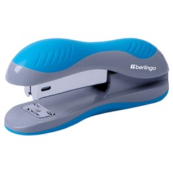 Степлер №24/6, 26/6 Berlingo "Office Soft" до 25л., пластиковый корпус, синий