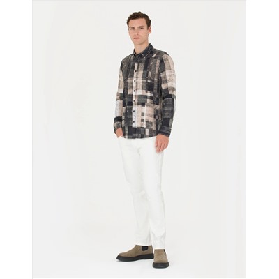 Ecru Slim Fit Jean Pants