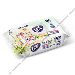 Влажные салфетки 120шт "Особо мягие" (24)