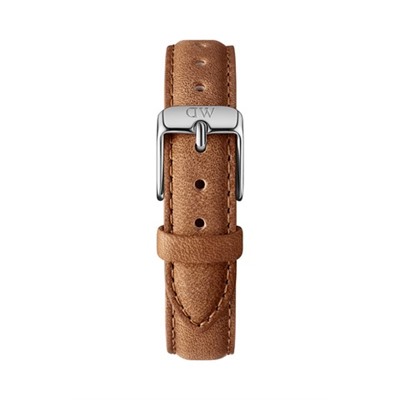 Reloj de cuarzo de piel Petite Durham - Marrón y plateado