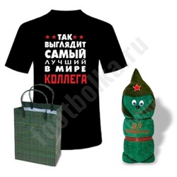 Набор "Так выглядит лучший в мире коллега" солдатик