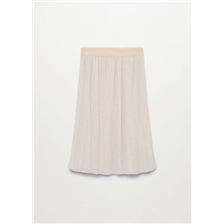 Falda lurex textura -  Niña | MANGO OUTLET España