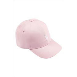 U.S. Polo Assn. Girls Double Horsemen White Canvas Cap