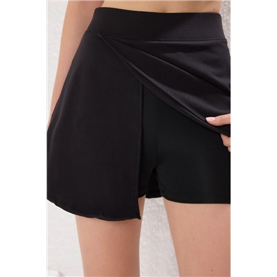 Черная чистка мягкая ткань 2 слоя короткая скольжения Sport Sport Sport Swork Thmss25sr00003