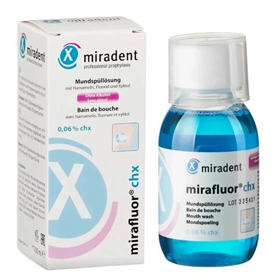 Ополаскиватель Mirafluor chx 0.06%, 100 мл