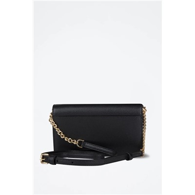 Bandolera de piel - Negro