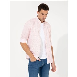 Плитка Slim Fit рубашка с длинным рукавом