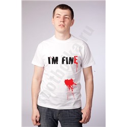 Футболка "I'm fine"
