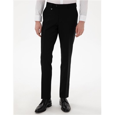 Тканневые брюки Black Slim Fit