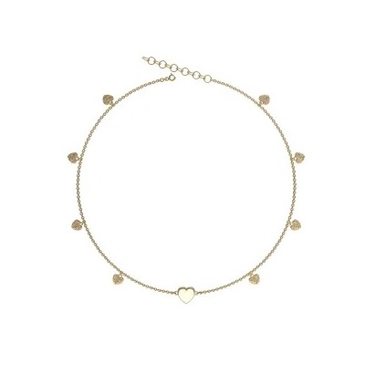 Колье серебряное с янтарём N9209ZM