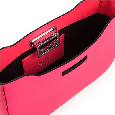 Bolso de hombro - cuero - rosa flúor