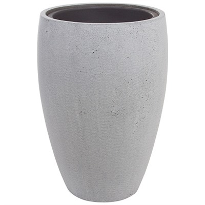 Кашпо Nobilis Marco "Pm-grey3 Round" (полистоун), D24хH35 см, с тех.горшком