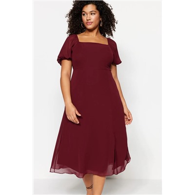 Burgundy Платье плетения TBBSS22AH0012