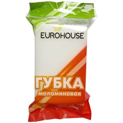 Губка меламиновая Eurohouse (ЕвроХаус), 11х7,5х3,5 см