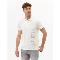 Ecru Printed Bike Toking T -For -