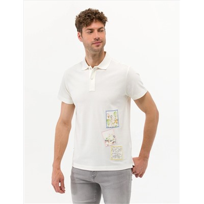 Ecru Printed Bike Toking T -For -