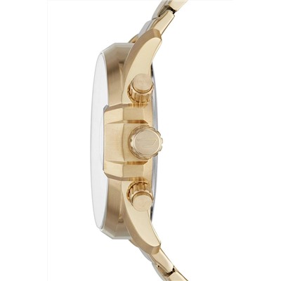 Reloj de cuarzo de acero - Cronógrafo - Dorado