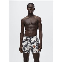 Bañador estampado hawaiano -  Hombre | MANGO OUTLET España